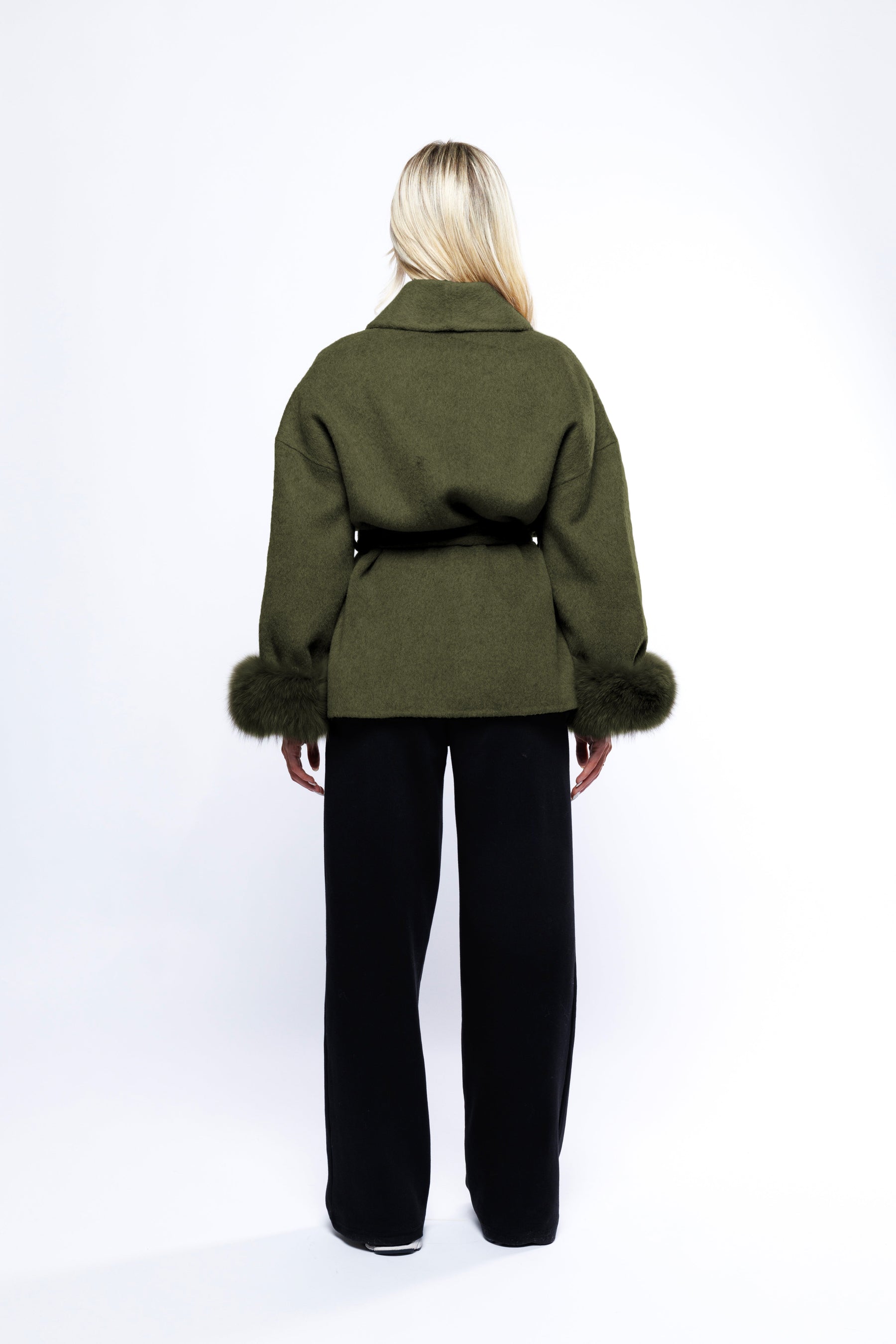 Blazer Aveludado com laço - Verde