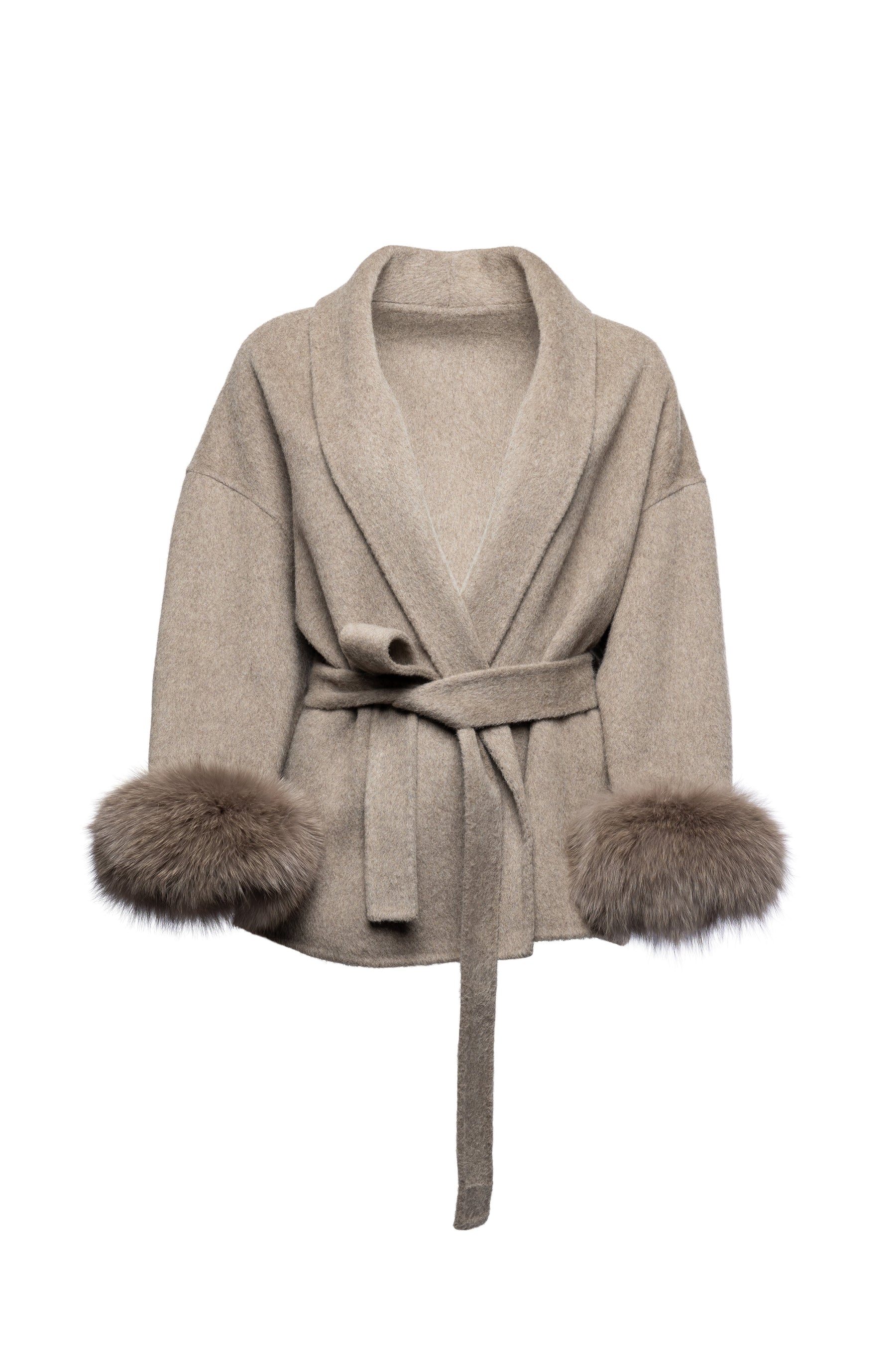 Blazer Aveludado com laço - Avelã