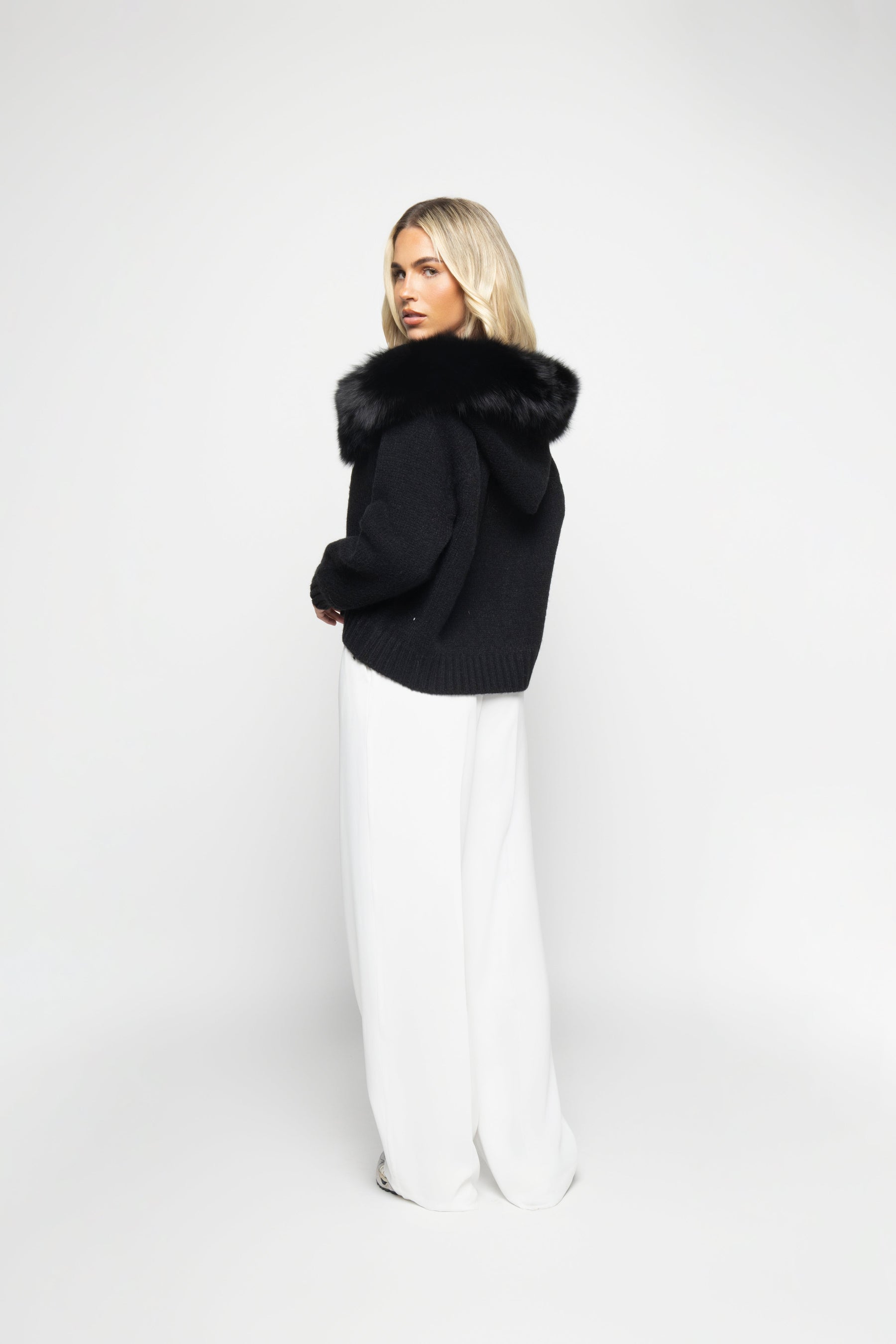 Cardigan Aveludado - Preto