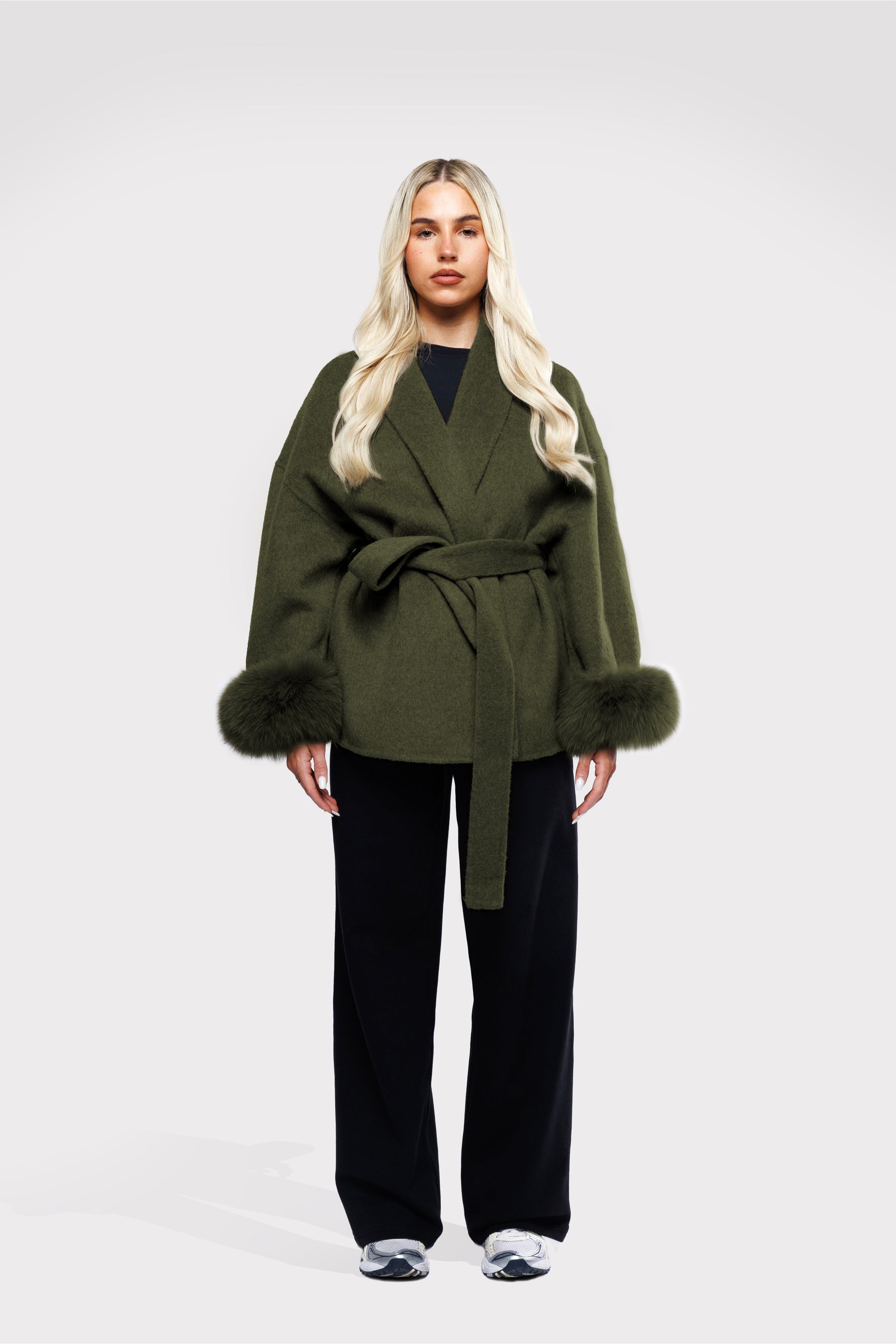 Blazer Aveludado com laço - Verde