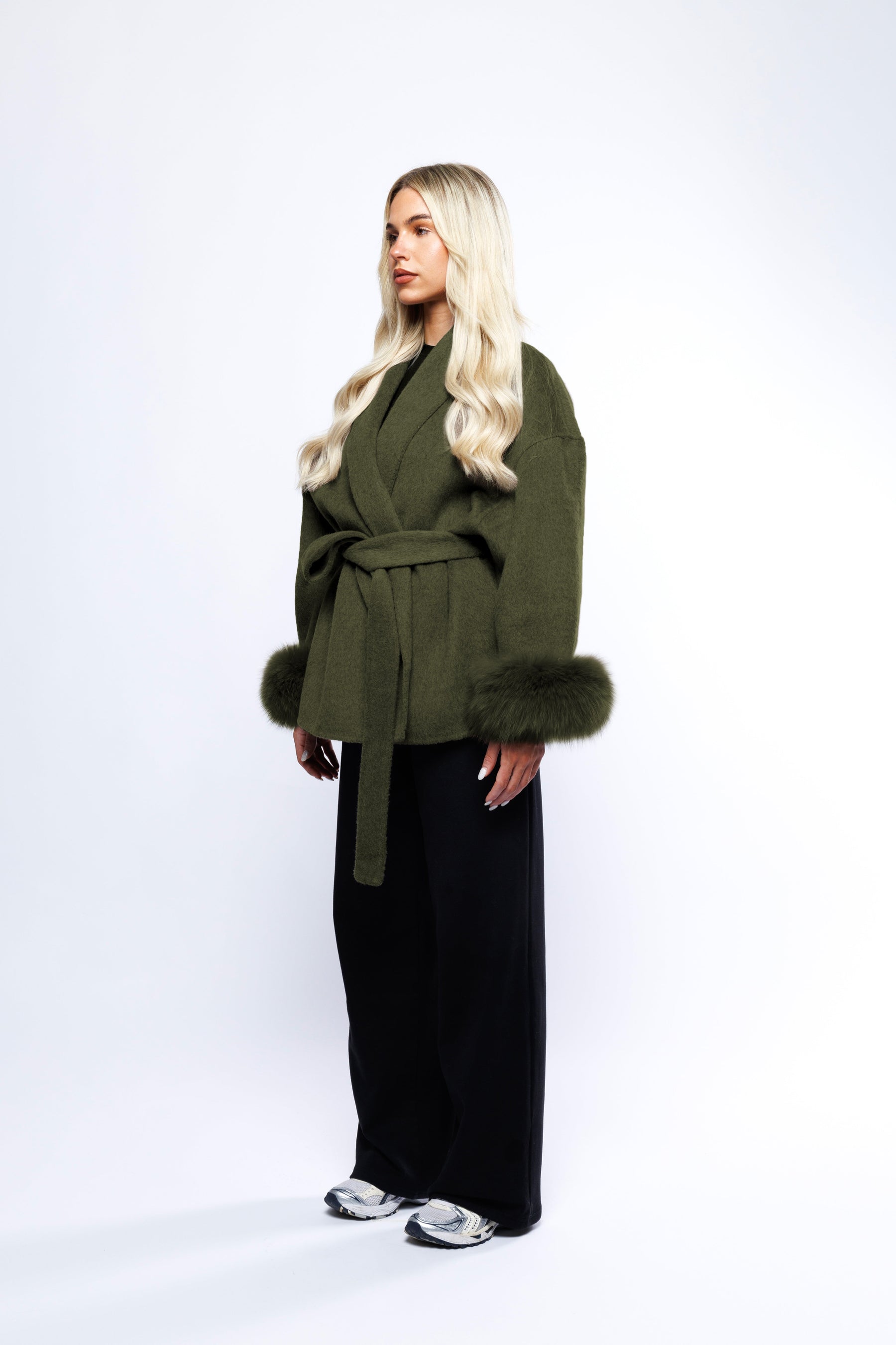 Blazer Aveludado com laço - Verde