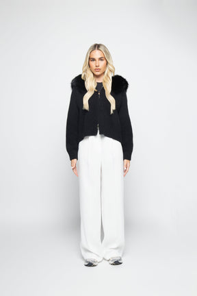 Cardigan Aveludado - Preto